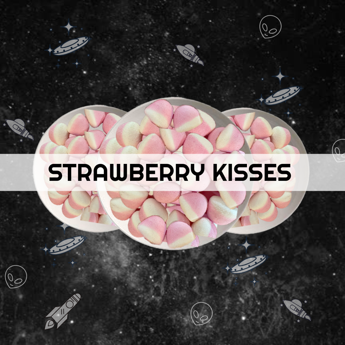 Freeze Dried Strawberry Kisses