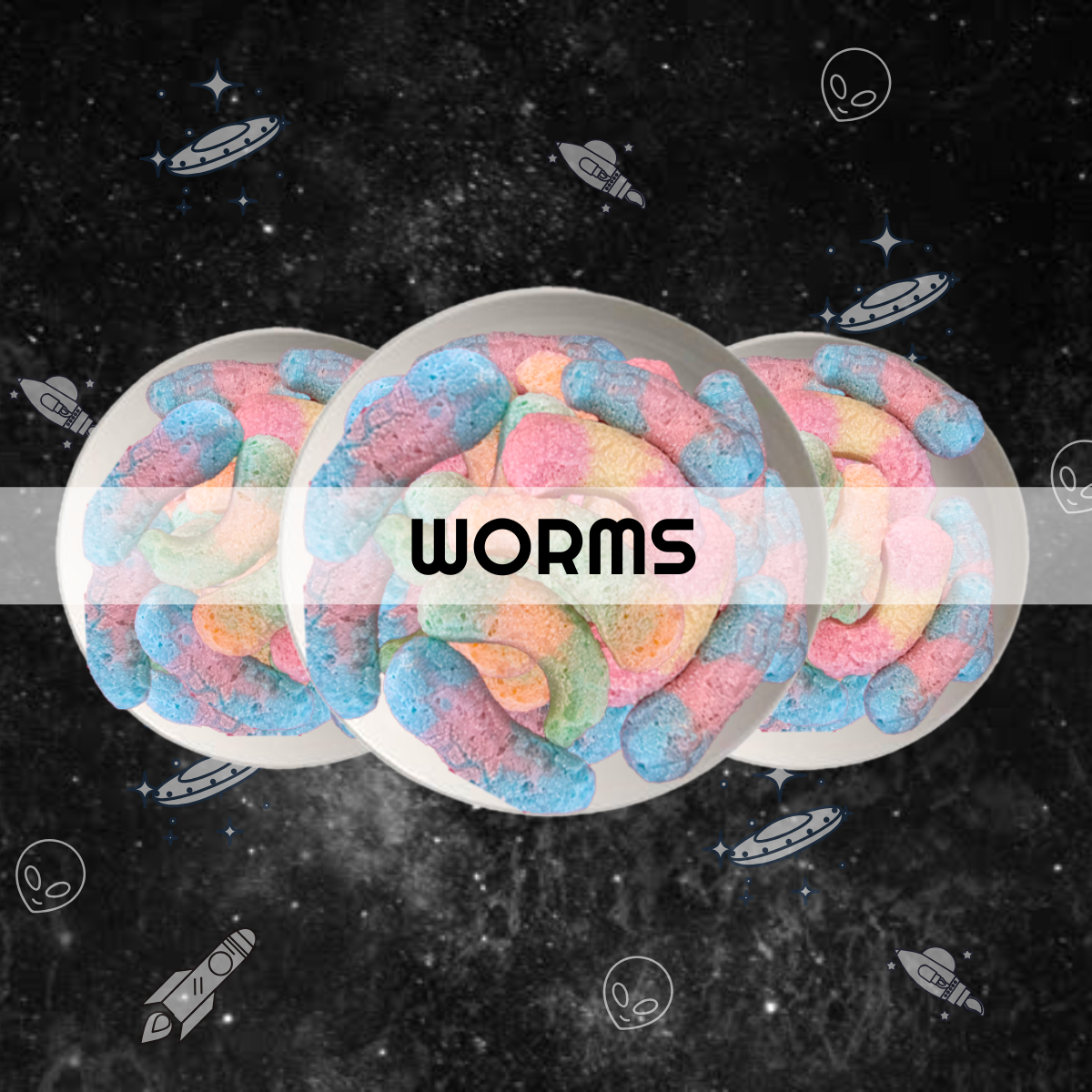 Cosmic Sour Fizzy Worms
